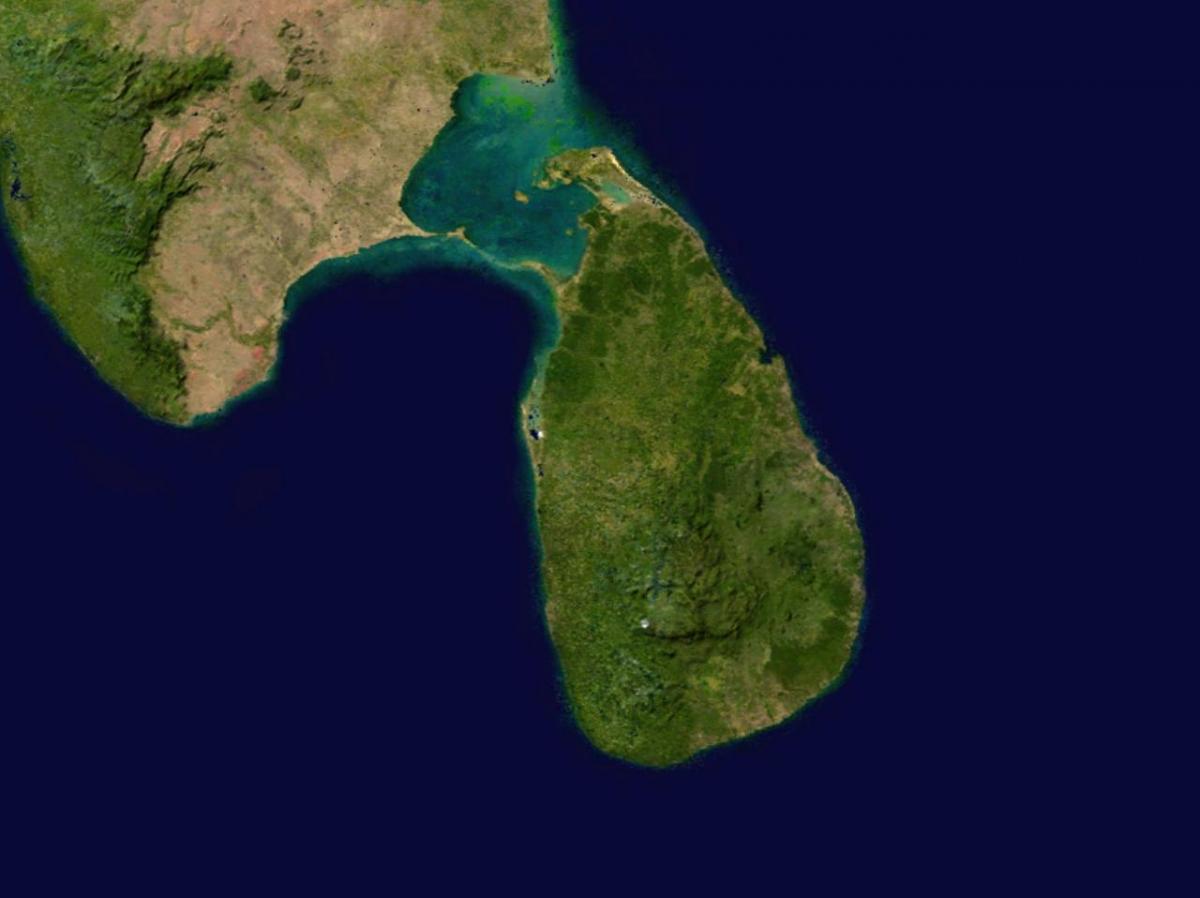 онлайн сателитна карта на Шри Ланка