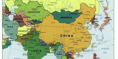 Шри-Ланка карта на Азия